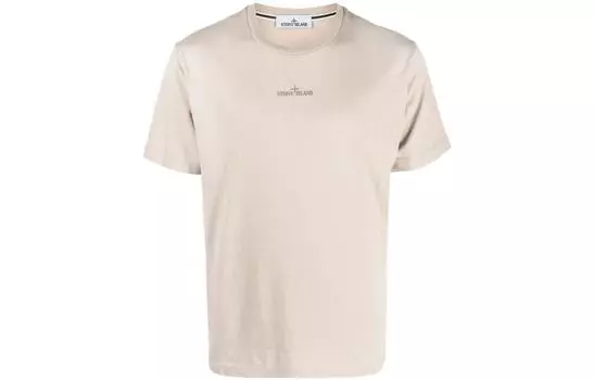 Футболка мужская Stone Island Logo Printed, бежевый