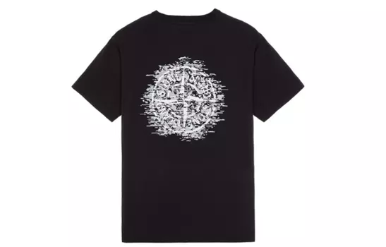 Футболка мужская Stone Island Graphic Printed, черный / белый