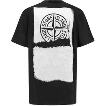 Футболка мужская Stone Island, черный / белый