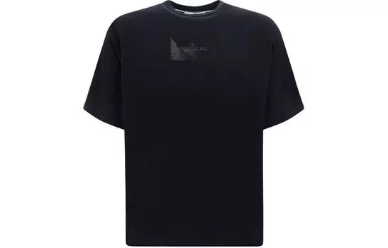 Футболка Stone Island Logo-print мужская, черный