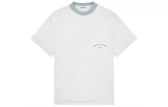 STONE ISLAND Мужская футболка, Светло-синий