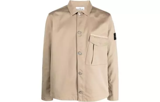 Куртка мужская Stone Island на пуговицах, светло-коричневый