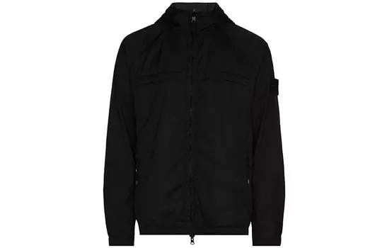 Куртка на скрытой молнии Stone Island мужская, черный