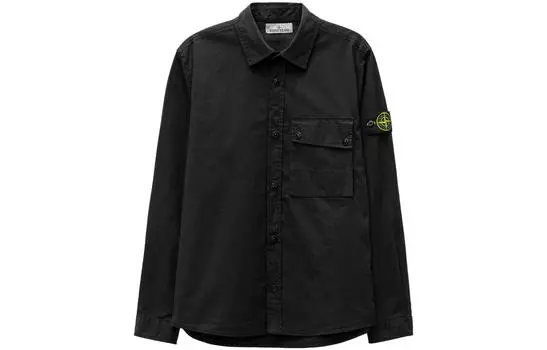 Куртка-рубашка Stone Island мужская, черный