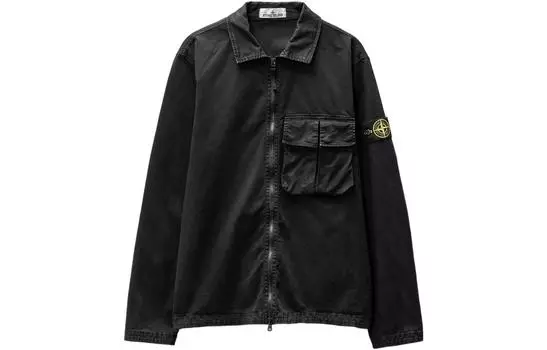 Куртка мужская Stone Island с одним карманом, черный