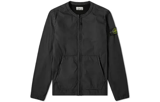 Куртка мужская Stone Island с открытми карманами, черный