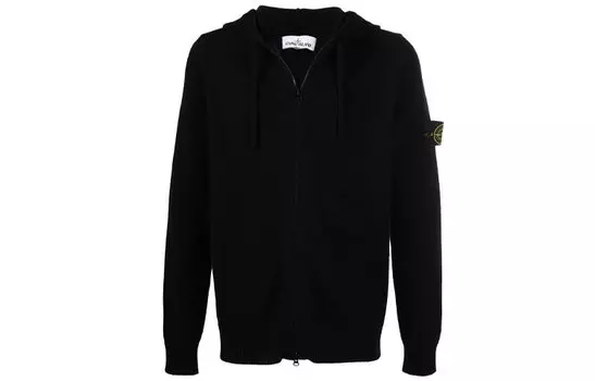 Куртка мужская Stone Island Logo на молнии, черный