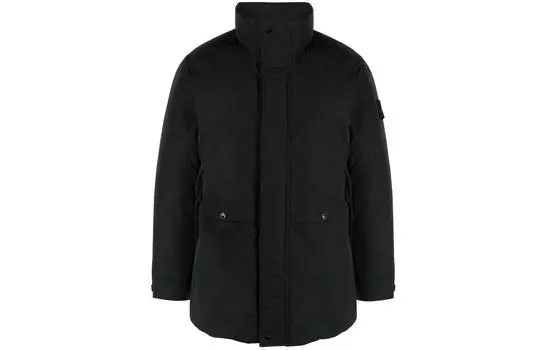 Куртка-пуховик мужская Stone Island с карманами, черный