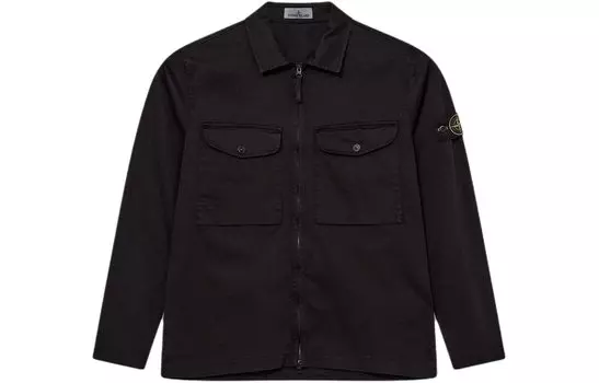 Куртка мужская Stone Island Compass-badge Gabardine, черный