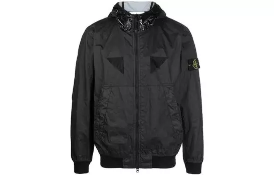 Куртка мужская Stone Island Membrana 3L с логотипом, черный