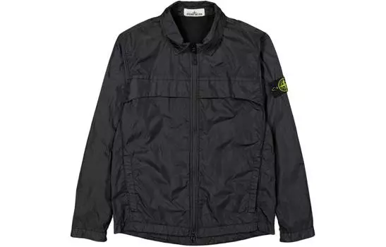 Куртка мужская Stone Island Crinkle Reps Shirt, черный