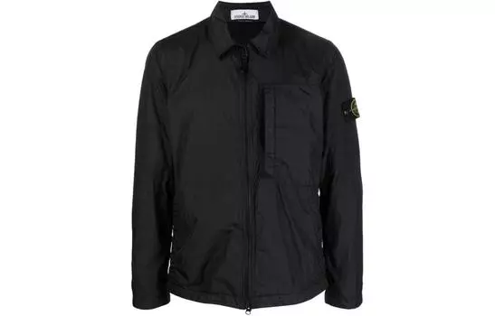 Куртка мужская Stone Island с вертикальным карманом, черный