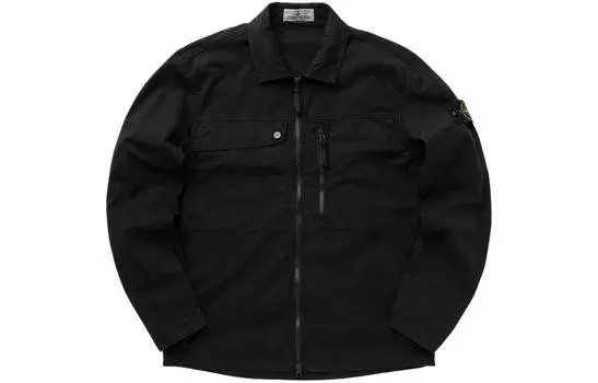 Куртка Stone Island Men в стиле рубашки, черный