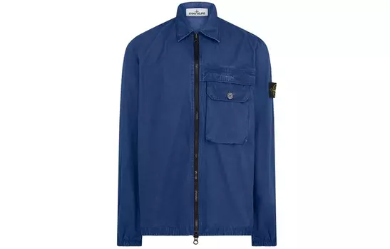 Куртка мужская Stone Island с внешним карманом, синий