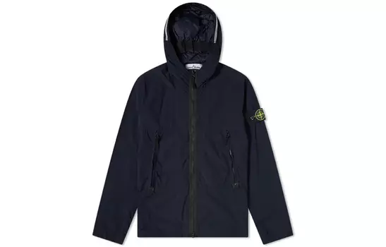Куртка мужская Stone Island с капюшоном, темно-синий