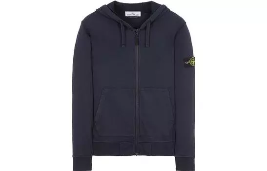 Худи мужская Stone Island с карманами, синий