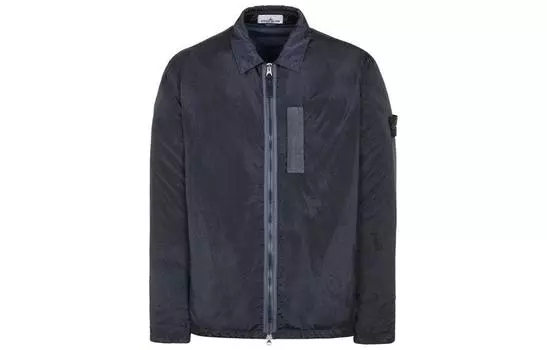 Куртка мужская Stone Island на молнии, сине-серый
