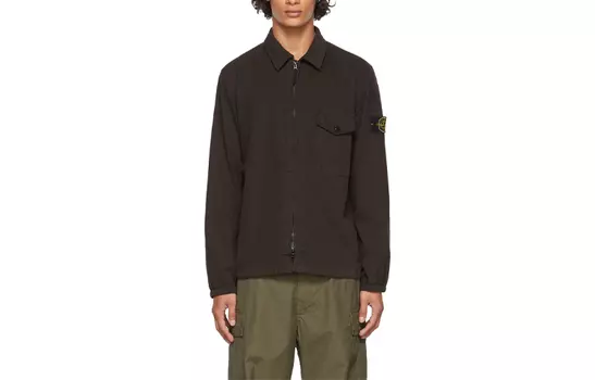 Куртка мужская Stone Island с логотипом, коричневый