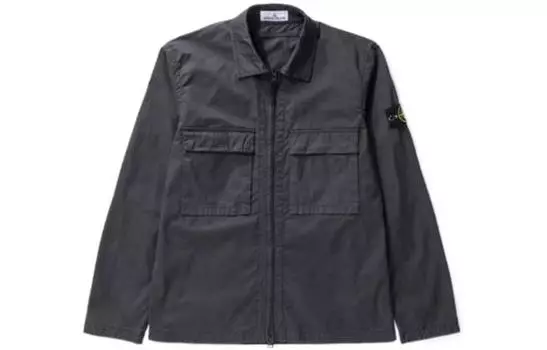 Куртка мужская Stone Island с нашивкой, серый
