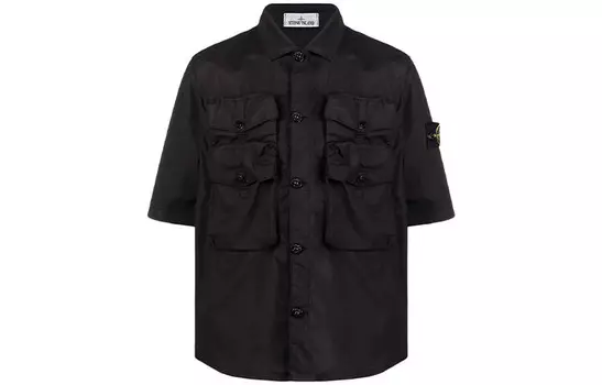 STONE ISLAND Мужская рубашка, цвет Black