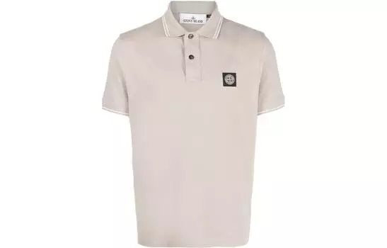 Рубашка-поло Stone Island мужская, бежевый