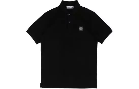 STONE ISLAND Мужская рубашка поло, цвет Black