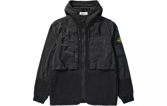 Толстовка Stone Island Men с капюшоном, черный