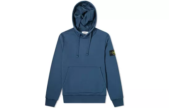 Толстовка мужская Stone Island с карманом-кенгуру, синий