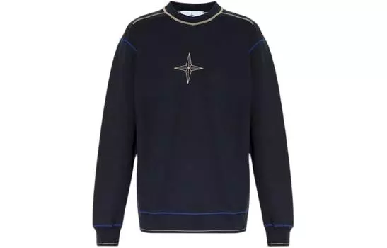 Толстовка мужская Stone Island, синий / желтый