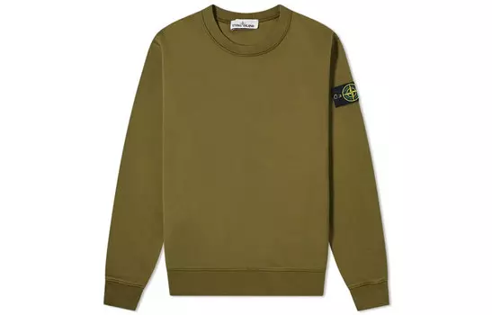 Мужская толстовка Stone Island, оливковый
