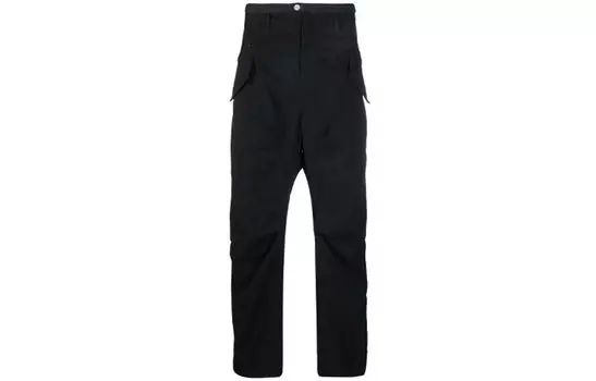 Брюки-карго мужские Stone Island на пуговице, черный