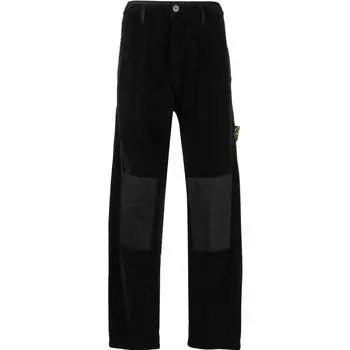 Брюки-карго мужские Stone Island с вставками, черный