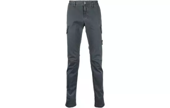 Брюки мужские Stone Island на молнии, синий