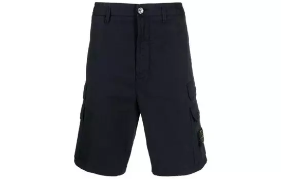 STONE ISLAND Мужские шорты карго, цвет Black