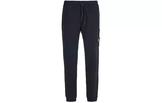 STONE ISLAND Мужские трикотажные спортивные штаны, цвет Black