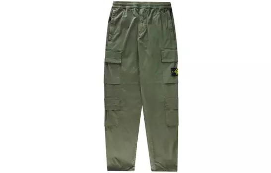Брюки мужские Stone Island с нашивкой логотипа, зеленый