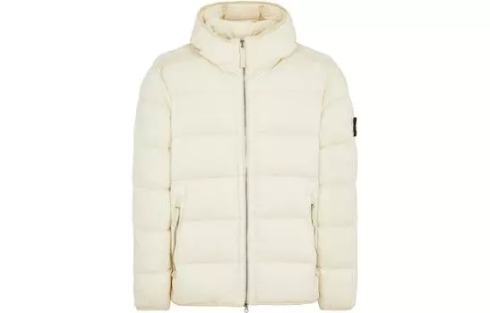 Мужской пуховик Stone Island, слоновая кость