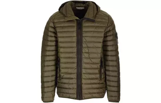 STONE ISLAND Мужской пуховик, цвет Army Green
