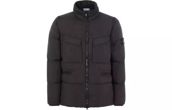 Пуховик мужской Stone Island, черный