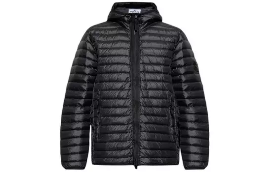 STONE ISLAND Мужской пуховик, цвет Black