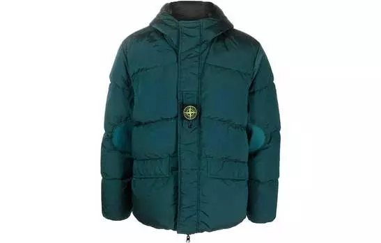 Пуховик мужской Stone Island Compass-motif, синий