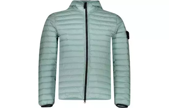 STONE ISLAND Мужской пуховик, цвет Blue/Green