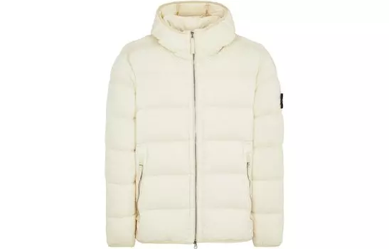 Мужской пуховик Stone Island, белый