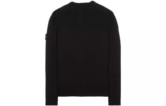 Кардиган мужской Stone Island с логотипом, черный