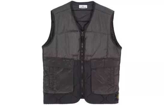 Жилет мужской Stone Island с карманами, черный