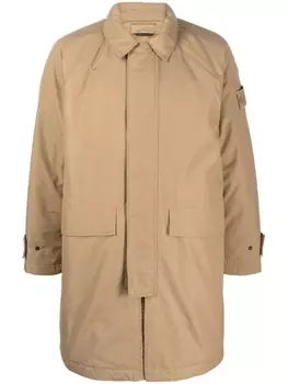 Stone Island пальто с логотипом Compass, нейтральный цвет