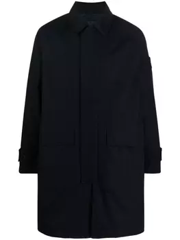 Stone Island пальто с логотипом Compass, синий