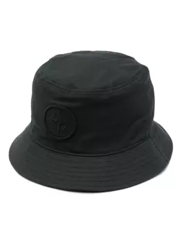 Stone Island панама с логотипом Compass, черный