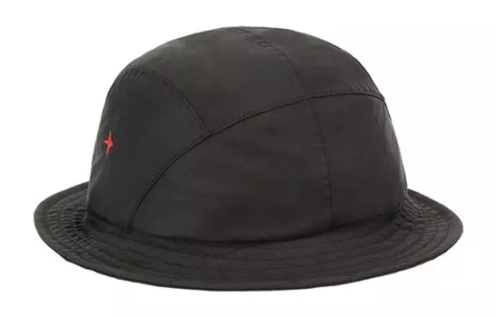 Панама Stone Island с логотипом, черный