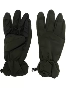 Stone Island перчатки с логотипом, зеленый